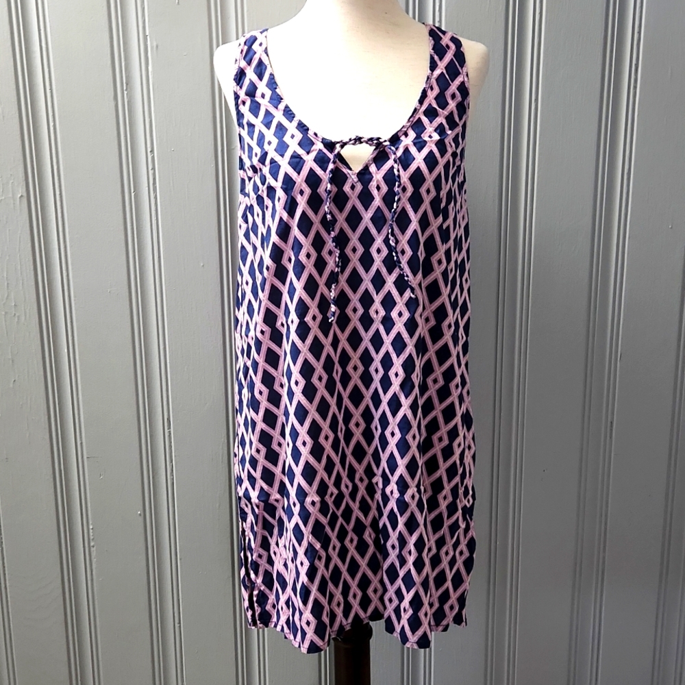 *Sale$8. Mud Pie  Blue & Pink Beach Cover up Dress